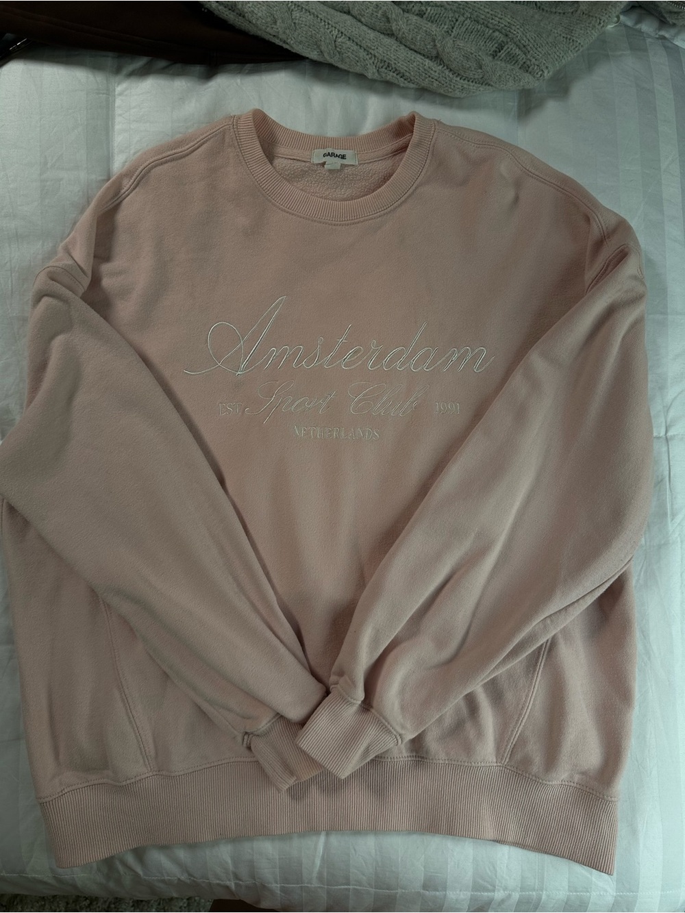 Garage Pink Amsterdam Crewneck Sweatshirt